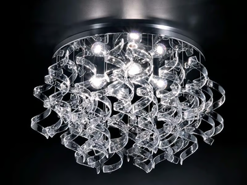 ASTRO - Crystal ceiling lamp by Metal Lux - view 2
